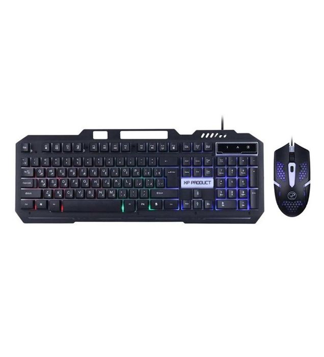 تصویر  کیبورد و ماوس با سیم گیمینگ ایکس پی پروداکت مدل XP-11400N