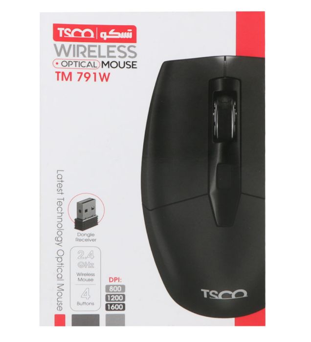 تصویر  ماوس بی سیم تسکو مدل TM 791W