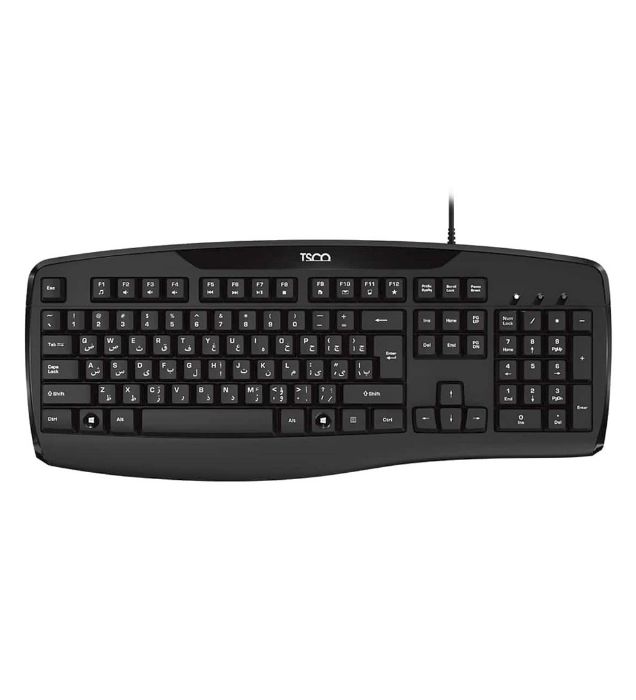 تصویر  کیبورد باسیم تسکو مدل TK 8043