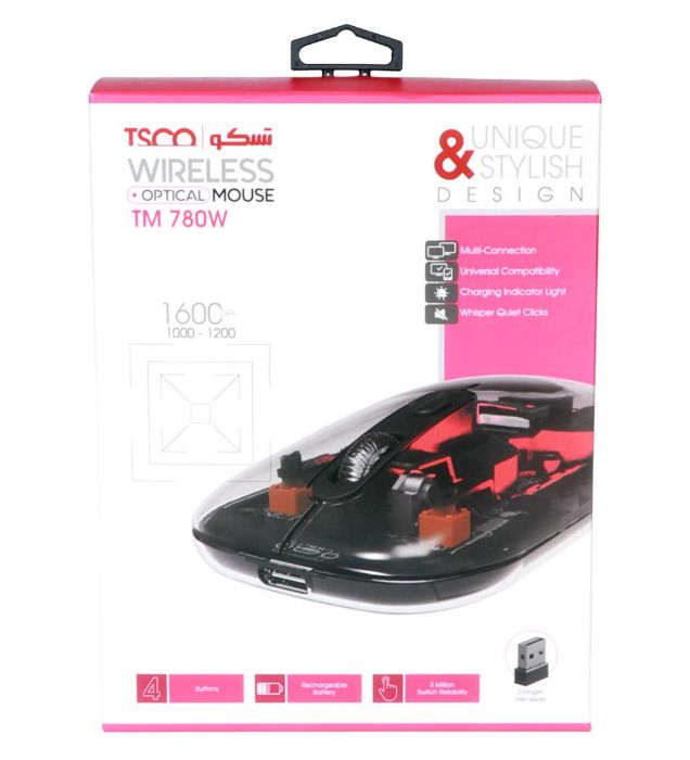 تصویر  ماوس بی سیم تسکو مدل TM 780W
