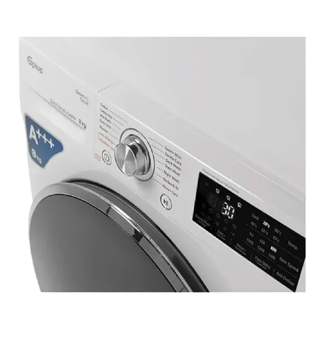 تصویر  ماشین لباسشویی جی پلاس 8 کیلویی مدل GWM-R88W
