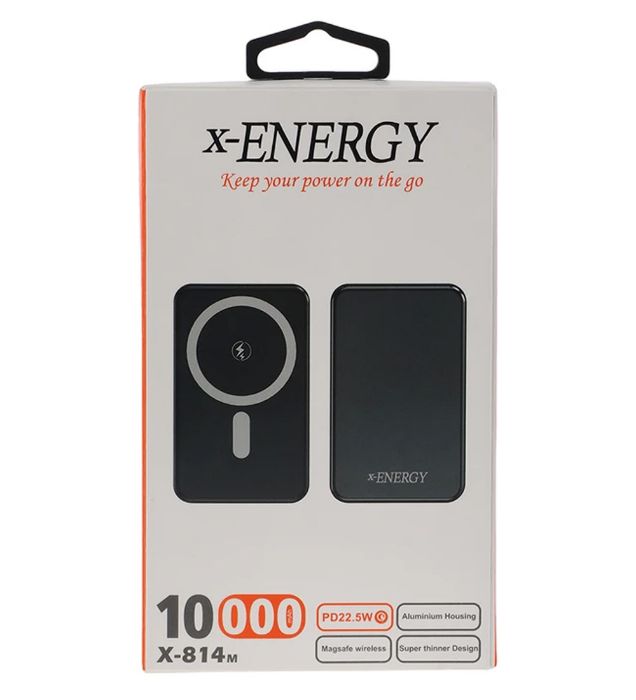 تصویر  پاوربانک وایرلس ایکس انرژی مدل X-814M 22.5W ظرفیت 10000 میلی آمپر ساعت