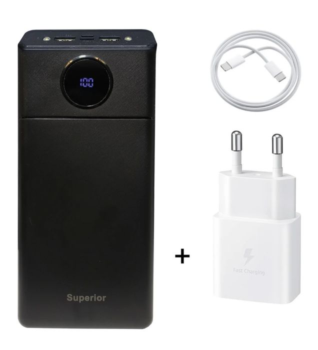 تصویر  پاوربانک ساپریور مدل WP-04 ظرفیت 20000 میلی‌آمپر ساعت