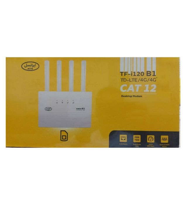 تصویر  مودم ایرانسل TD-LTE مدل TF-i120 B1