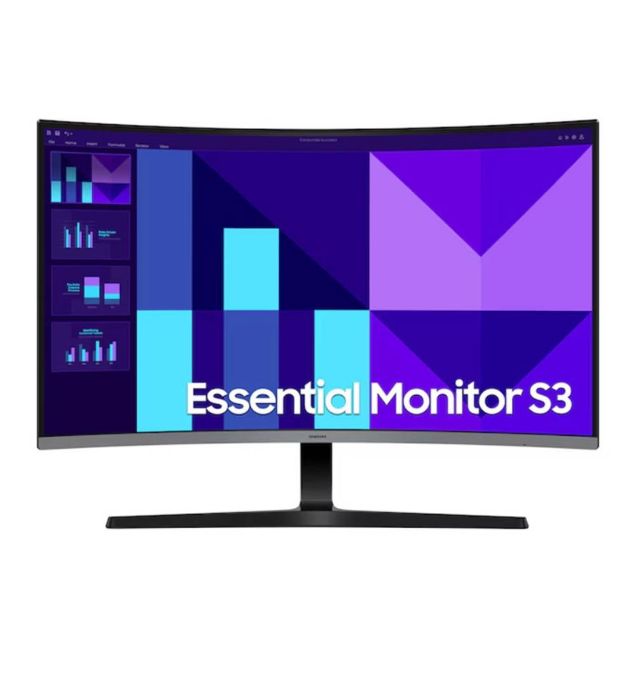 تصویر  مانیتور خمیده سامسونگ مدل Essential S3 S32D392GAM سایز 32 اینچ