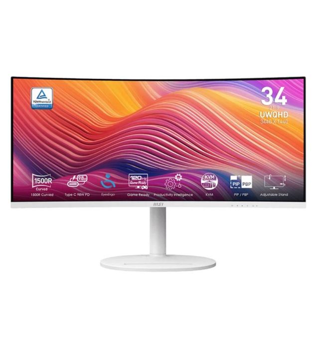 تصویر  مانیتور ام اس آی مدل Modern MD342CQPW سایز 34 اینچ