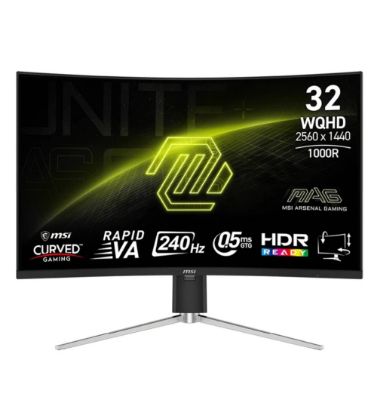 تصویر  مانیتور خمیده گیمینگ ام اس آی مدل MAG 325CQRXF E2 سایز 32 اینچ