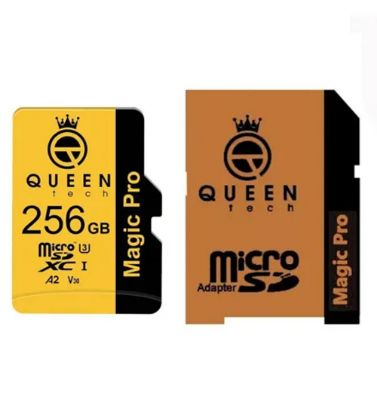 تصویر  کارت حافظه میکرو اس دی کویین تک مدل CL10 U3 633X Magic Pro UHS-I V30 A2 4K به همراه آداپتور ظرفیت 256 گیگابایت
