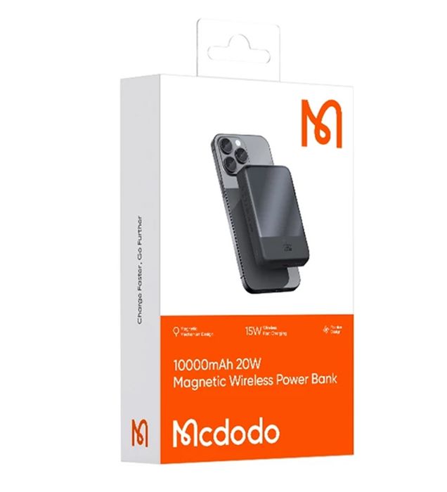 تصویر  پاوربانک وایرلس 20W مک دودو مدل MC-4261 ظرفیت 10000 میلی آمپر ساعت