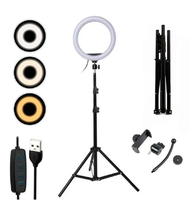 تصویر  رینگ لایت RGB مدل ZMX-260 10 به همراه پایه