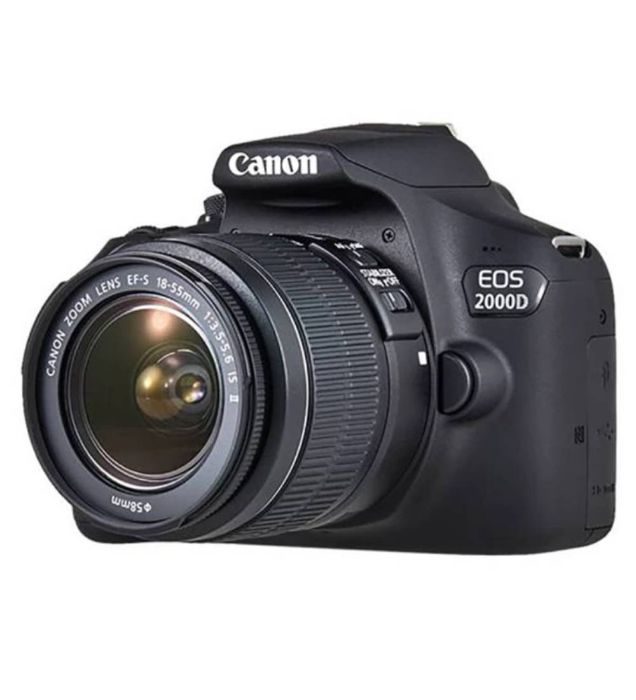 تصویر  دوربین عکاسی کانن مدل EOS 2000D با لنز 18-55 میلی‌متری IS II