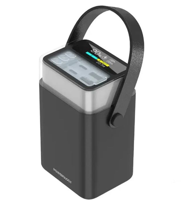 تصویر  پاوربانک 65W پاورولوژی مدل Halo Beam ظرفیت 40000 میلی آمپر ساعت