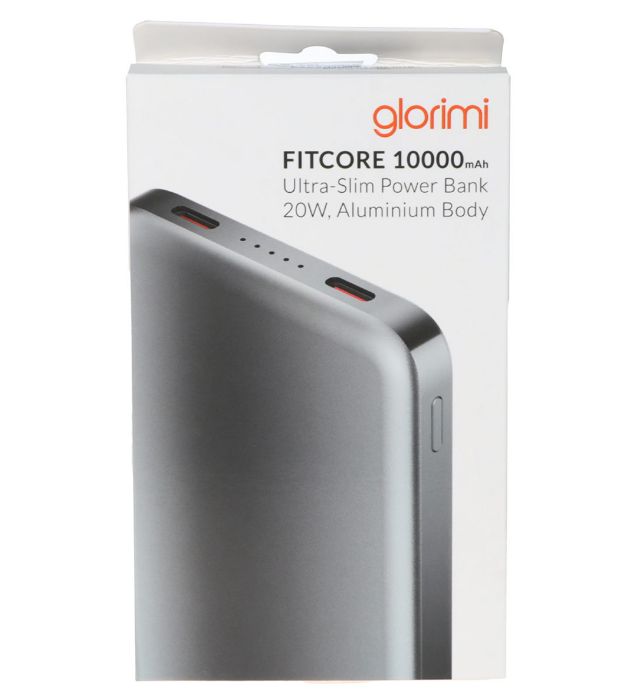 تصویر  پاوربانک 20W گلوریمی مدل FitCore ظرفیت 10000 میلی آمپر ساعت