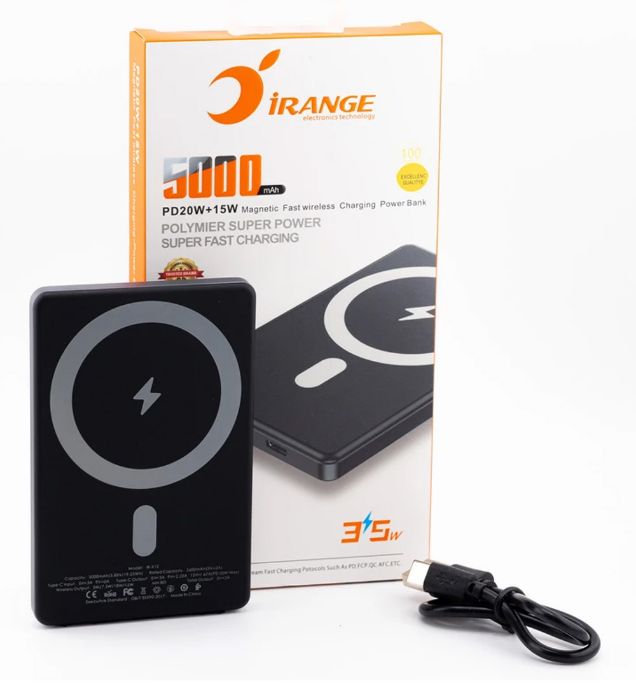 تصویر  پاوربانک 35W مگ سیف آیرنج مدل IR- X12 ظرفیت 5000 میلی آمپر ساعت