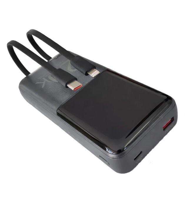 تصویر  پاوربانک ریمکس 22.5W مدل RPP-990 ظرفیت 20000 میلی آمپر ساعت به همراه کابل USB-C و لایتنینگ