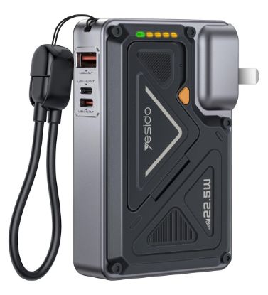 تصویر  پاوربانک 20W یسیدو مدل YP89 ظرفیت 10000 میلی آمپر ساعت
