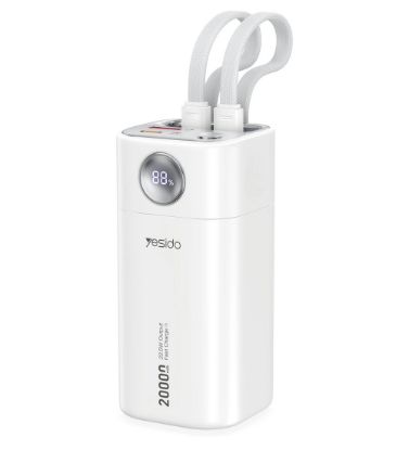 تصویر  پاوربانک 22.5W یسیدو مدل YP86 ظرفیت 20000 میلی آمپر ساعت