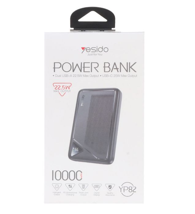 تصویر  پاوربانک 22.5W یسیدو مدل YP82 ظرفیت 10000 میلی آمپر ساعت