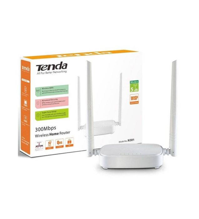 تصویر  روتر بی سیم تندا مدل N301
