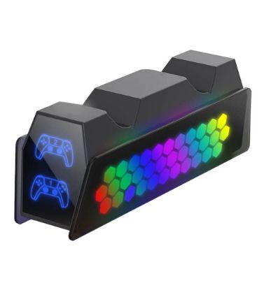 تصویر  پایه شارژ و نگهدارنده مخصوص دسته بازی پلی استیشن 5 دابی مدل TP5-3571 RGB