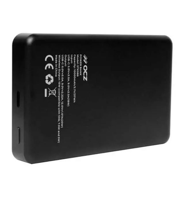 تصویر  پاوربانک 20W او سی زد ظرفیت 10000 میلی آمپر ساعت همراه آداپتور شارژر و کابل Type-C to Type-C