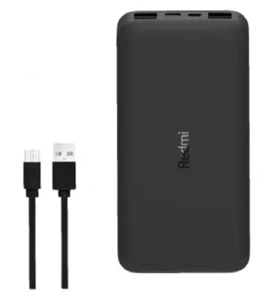 تصویر  پاوربانک شیائومی مدل Redmi PB200LZM ظرفیت 20000 میلی آمپر ساعت به همراه کابل microUSB طرح اصلی