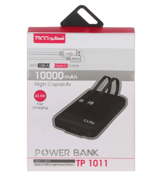 تصویر  پاوربانک 22.5W تسکو مدل TP 1011 ظرفیت 10000 میلی آمپر ساعت