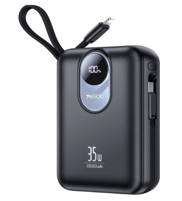 تصویر  پاوربانک 35W یسیدو مدل YP94 ظرفیت 20000 میلی آمپر ساعت