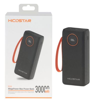 تصویر  پاوربانک 22.5W هیکو استار مدل P231 ظرفیت 30000 میلی آمپر ساعت