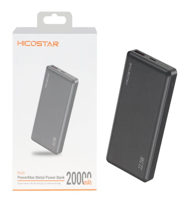 تصویر  پاوربانک 22.5W هیکو استار مدل P225 ظرفیت 20000 میلی آمپر ساعت