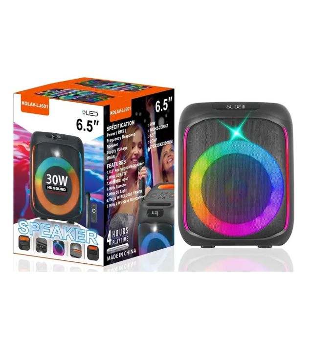تصویر  اسپیکر بلوتوثی قابل حمل مدل Kolav-LJ601