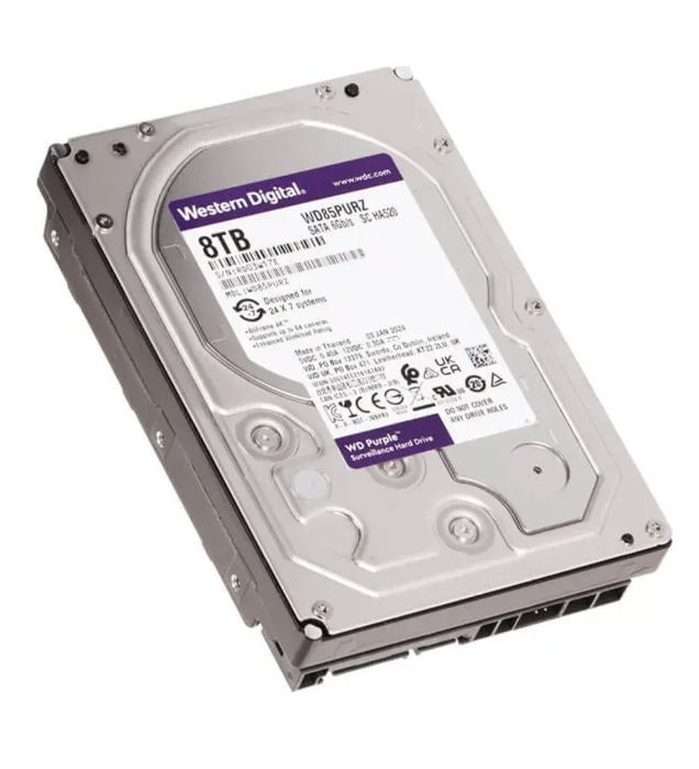 تصویر  هارد دیسک اینترنال وسترن دیجیتال مدل WD Purple ظرفیت 8 ترابایت