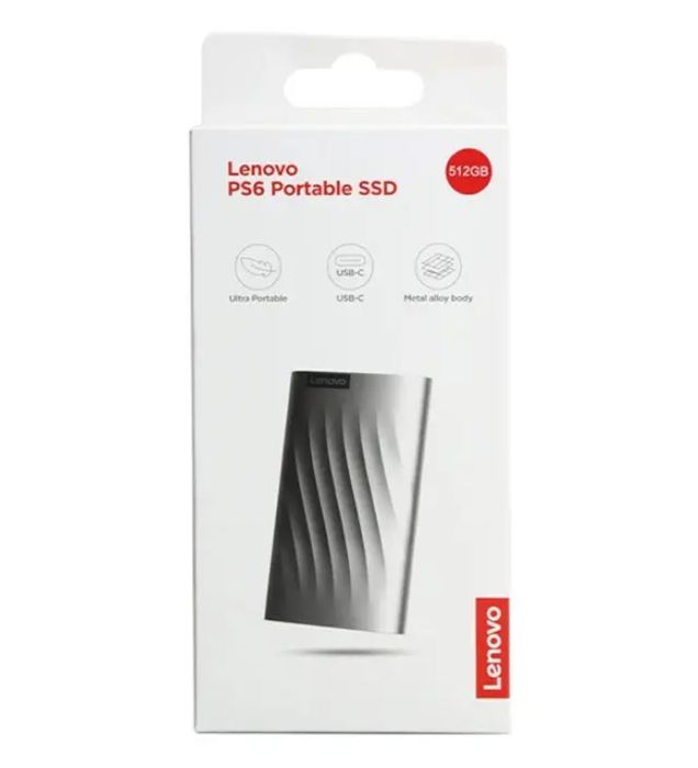 تصویر  هارد اکسترنال SSD لنوو مدل PS6 ظرفیت 512 گیگابایت