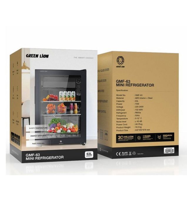 تصویر  مینی یخچال گرین لاین مدل GMF-63 Mini Refrigerator 63L