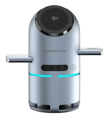 تصویر  شارژر بی سیم 15W پاورلوژی مدل Qi2 Speaker