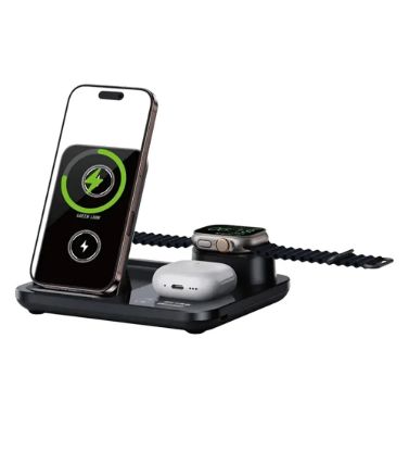 تصویر  شارژر وایرلس گرین لاین مدل 3 در 1 Multifunctional