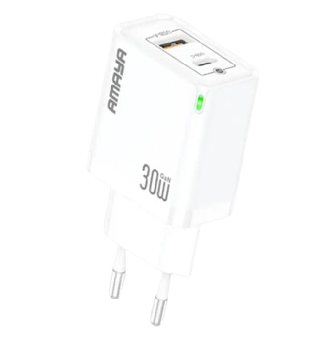 تصویر  شارژر دیواری 30W آمایا مدل ACW-E46DC