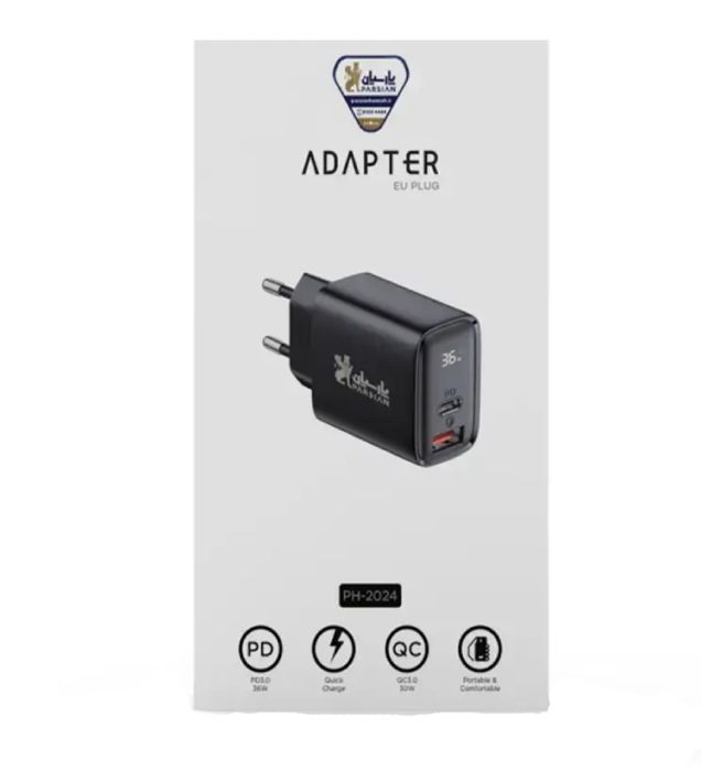 تصویر  شارژر دیواری 36 وات پارسیان مدل PH-2024