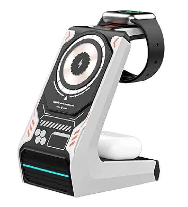 تصویر  شارژر وایرلس آمایا مدل AWC-01 3in1