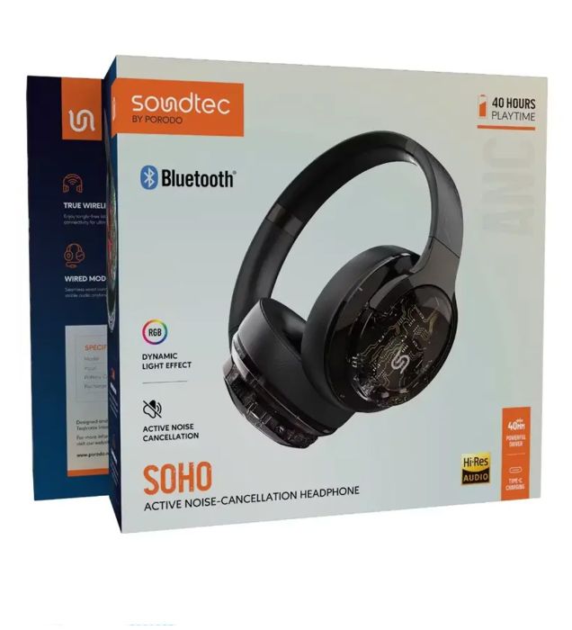 تصویر  هدفون بی سیم پرودو مدل Soundtec Soho
