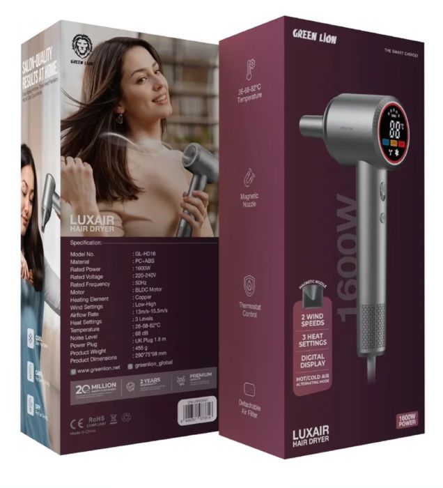 تصویر  سشوار گرین لاین مدل LUXAIR Hair Dryer
