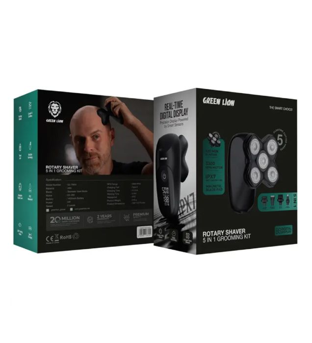 تصویر  ماشین اصلاح صورت (ریش تراش) گرین لاین مدل Grooming Kit GNROTM54SBK