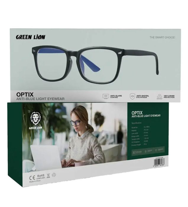 تصویر  عینک محافظ چشم ضد نور آبی گرین لاین مدل Optix