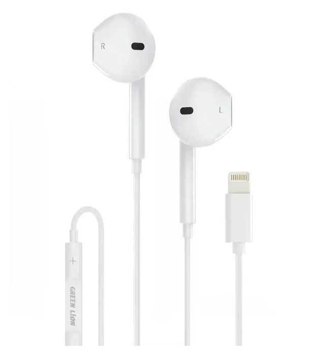تصویر  هندزفری سیمی گرین لاین مدل Stereo Lightning