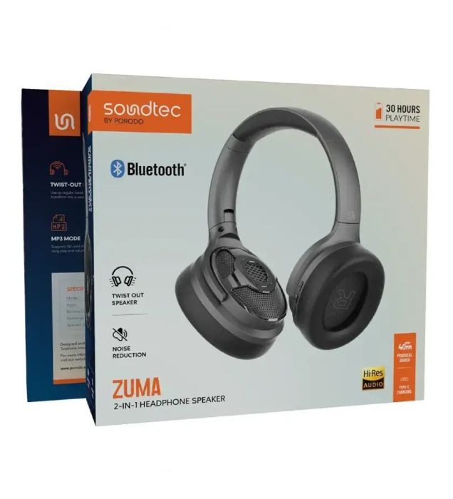 تصویر  هدفون و اسپیکر بلوتوثی پرودو مدل Soundtec Zuma
