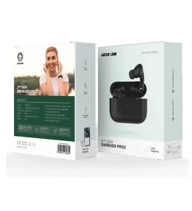 تصویر  هندزفری بلوتوثی گرین لاین مدل D2 Earbuds Pro 2