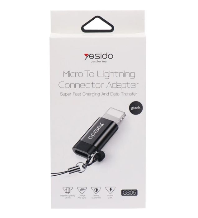 تصویر  مبدل microUSB به Lightning یسیدو مدل GS05