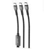 تصویر  کابل تبدیل USB-C یک به دو بودی مدل DC210C2C12B1 طول 1.2 متر