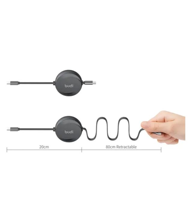 تصویر  کابل شارژ فست تایپ سی به تایپ سی بودی مدل DC257TT10B