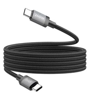 تصویر  کابل شارژ فست USB-C به USB-C بودی مدل DC265TT15B طول 1.5 متر